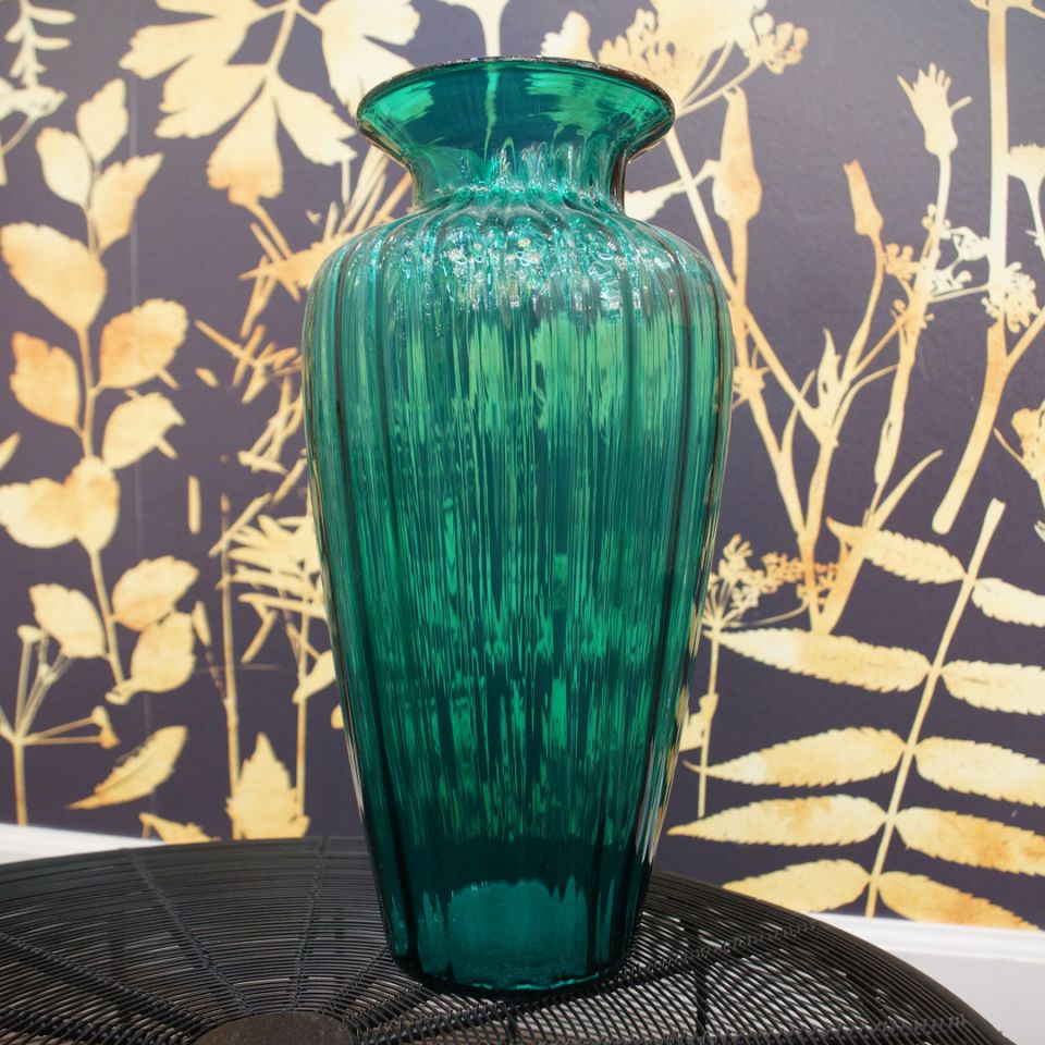 Ваза Cloyd LIDION Vase / выс. 36 см - зелен. стекло (арт.50000)