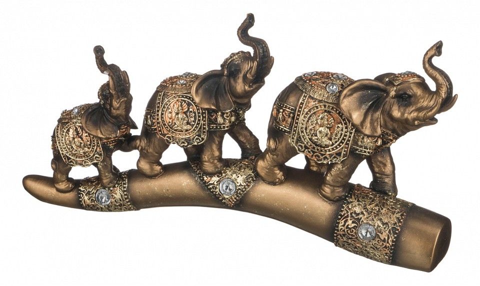  Lefard Статуэтка (32x6.5x16 см) Три слона 146-514