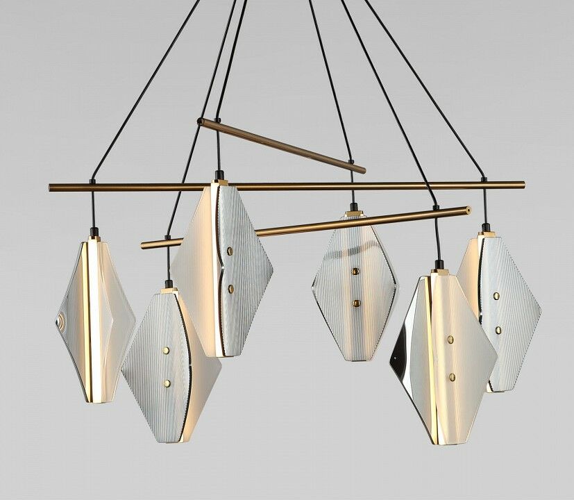 Подвесная люстра Eurosvet 301054 LED латунь