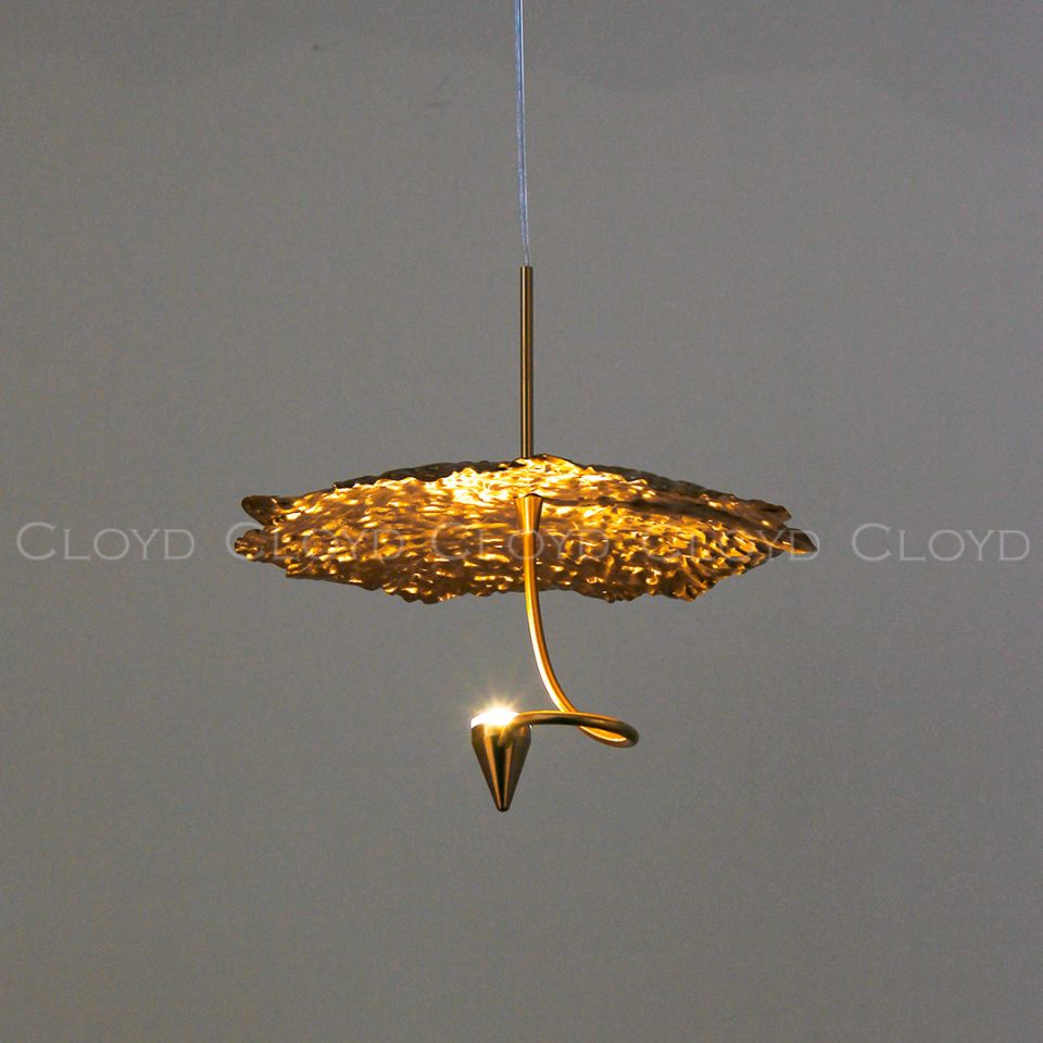 Подвесной светильник Cloyd KIRIBATI P1 / Ø20 см - латунь (арт.11374)