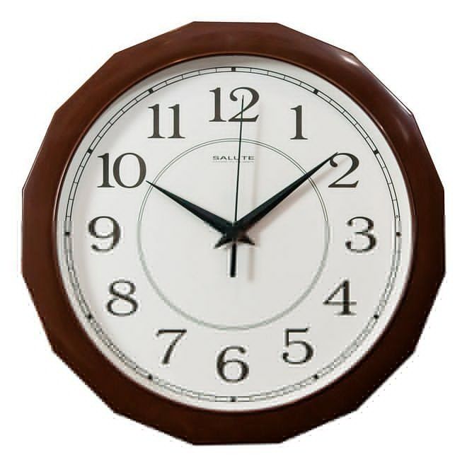  Салют Настенные часы (28.2x4 см) П - Г1.2 - 014