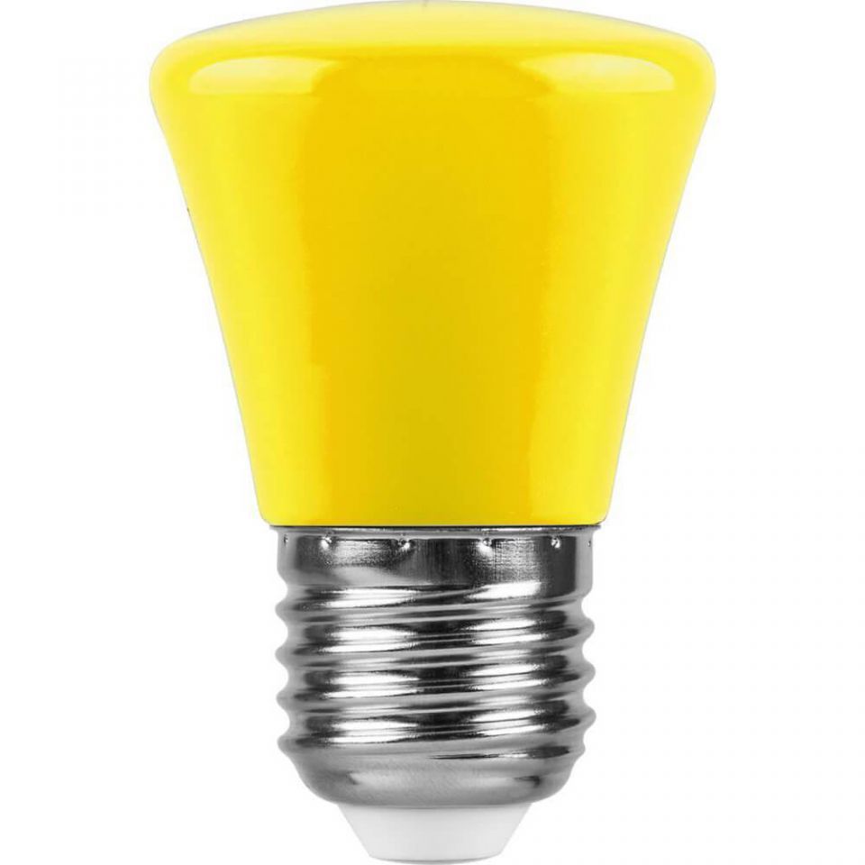 Лампа светодиодная Feron E27 1W желтый Грибок Матовая LB-372 25935