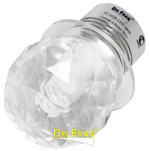 Точечный светильник De Fran FT 9228 LED светодиодный "Звездное Небо" стекло, с ПРА и LED хром LED 1 x 1 вт