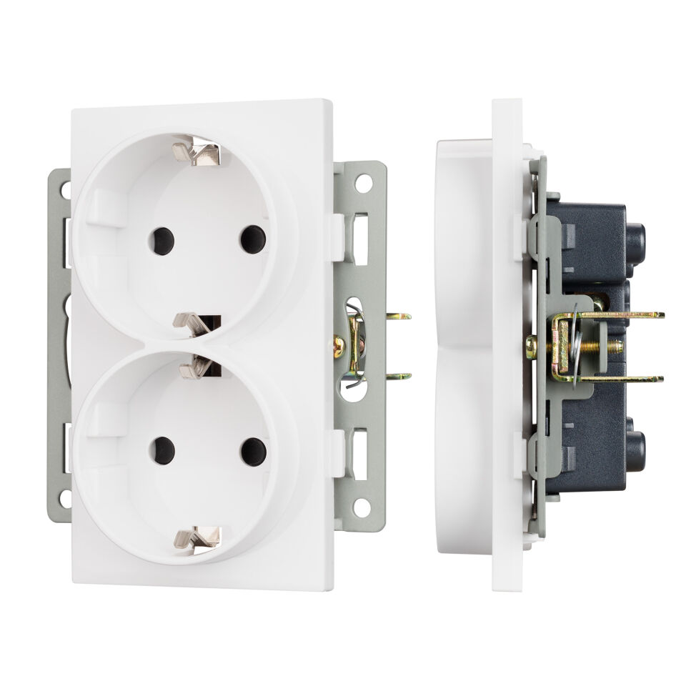 Механизм электрической розетки SCT-MEUD-PL-WH (250V, 16A) ( Arlight , -)