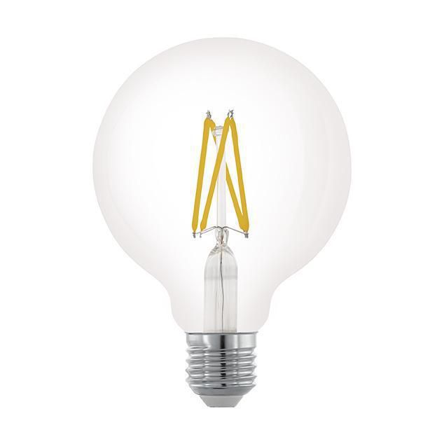  Eglo Лампа светодиодная филаментная диммируемая E27 6W 2700К прозрачная 11703