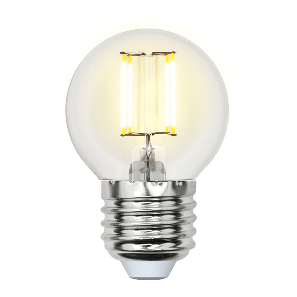 Лампа светодиодная Uniel LED-G45-6W/WW/E27/CL GLA01TR картон