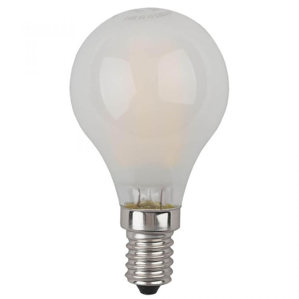 Лампа светодиодная филаментная Эра E14 7W 4000K матовая F-LED P45-7W-840-E14 frost