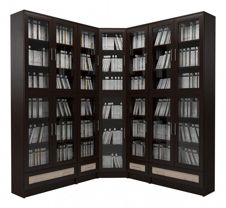 Шкаф книжный Мебелайн -32