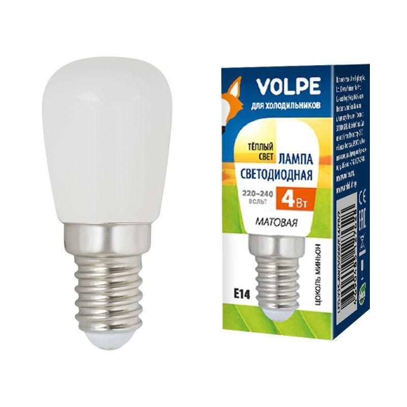 Лампа светодиодная (UL-00006501) Volpe E14 4W 3000K матовая LED-Y25-4W/3000K/E14/FR/Z