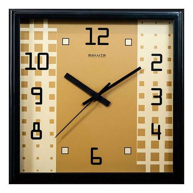  Салют Настенные часы (28x4x28 см) П-2А6-072