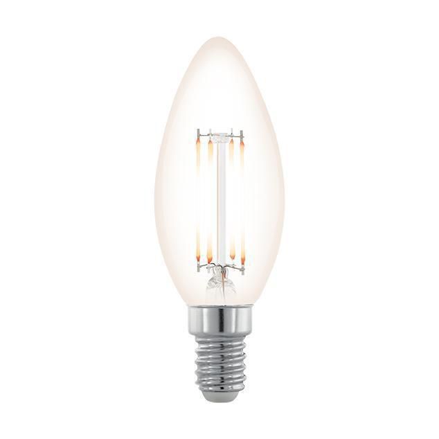  Eglo Лампа светодиодная филаментная диммируемая E14 3,5W 2200К прозрачная 11708