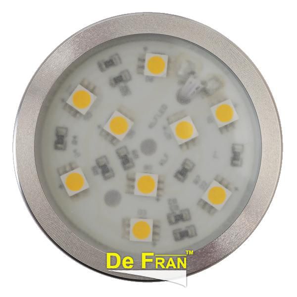 Светильник De Fran DLED-20 SMD Подсветка светодиодная 9 SMD, 3000К свет алюминий 9*SMD 1,8 вт
