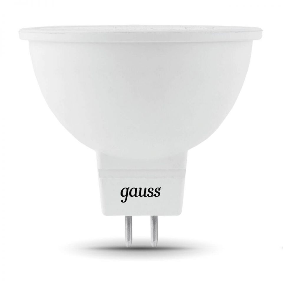 Лампа светодиодная Gauss GU5.3 5W 6500K матовая 201505305