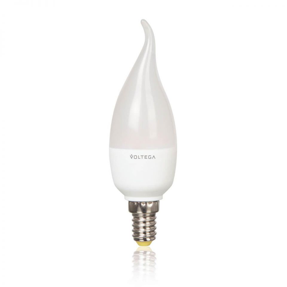  Voltega Лампа светодиодная E14 5.5W 4000К свеча на ветру матовая VG3-CW2E14cold6W 4717