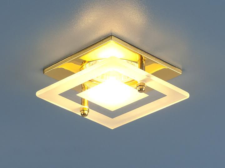 Встраиваемый светильник  Elektrostandard 781 MR16 GD/CL золото прозрачный