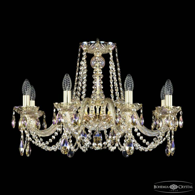 Подвесная люстра Bohemia Ivele Crystal 1402 1402/8/240 G M801