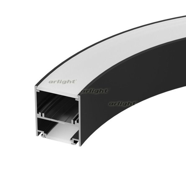  Arlight Профиль SL-ARC-5060-D1500-A90 BLACK (дуга 1 из 4) (ARL, Алюминий)