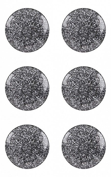  Nouvelle Набор из 6 тарелок плоских (20x2.5 см) Графит 2850101-Н6