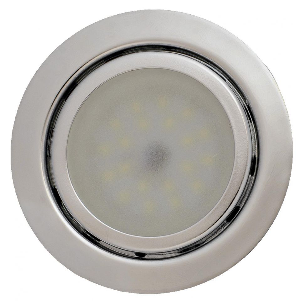 Точечный светильник De Fran FT 9223 SMD CH светодиодный SMD-24шт, 180Лм, свет теплый белый хром 24*SMD LED 2,4 вт