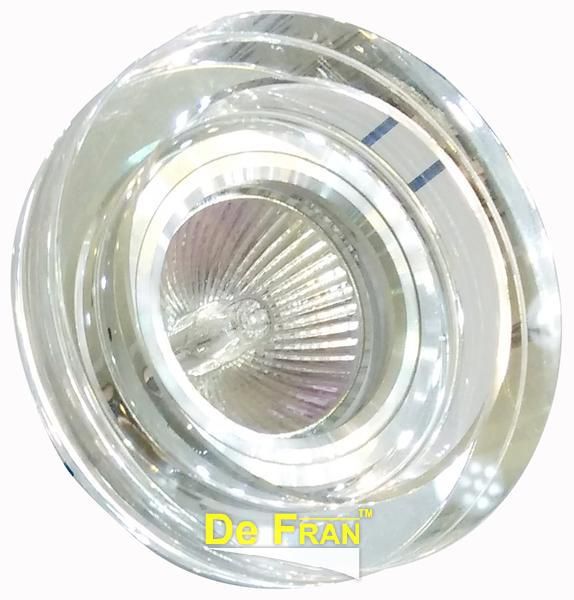 Точечный светильник De Fran FT 890 хром + зеркальный прозрачный MR16 1 x 50 вт