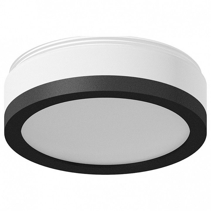 Рамка на 1 светильник Ambrella Light N712 N7121 SBK/FR черный песок/белый матовый D70*H15mm Out15mm MR16