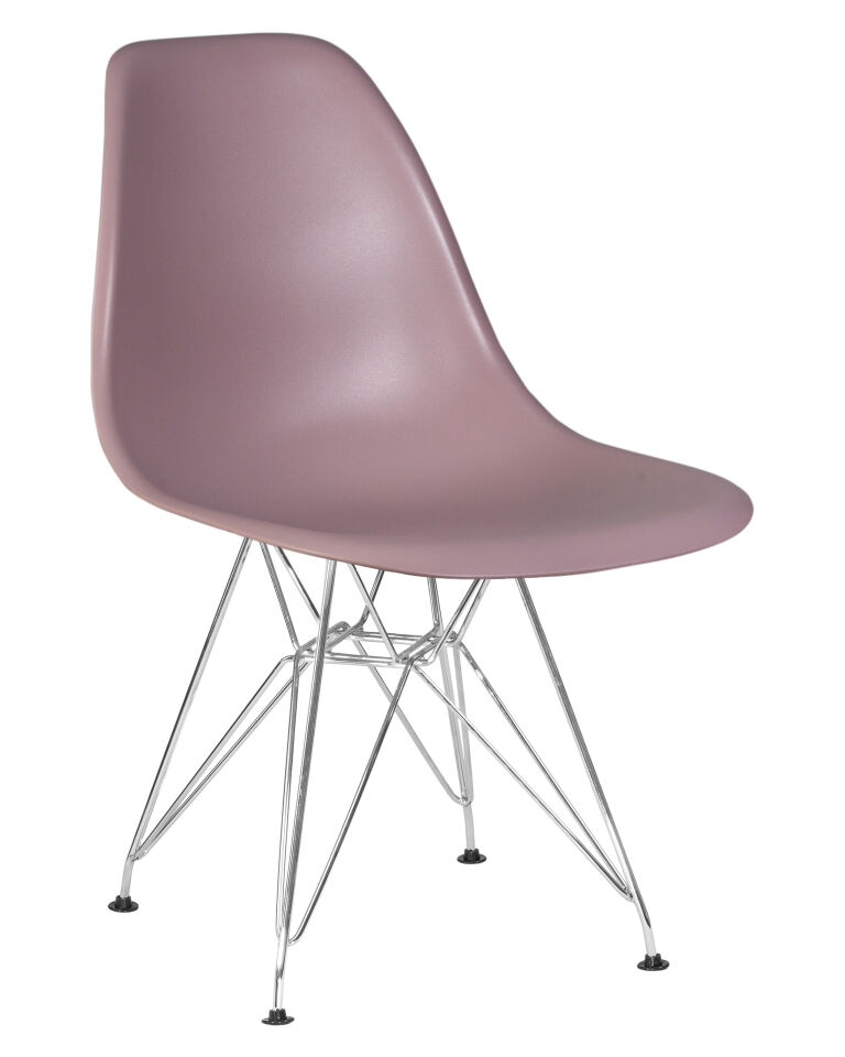 Стул обеденный Dobrin LMZL-PP638A DSR, ножки хром, цвет сиреневый (P-04)