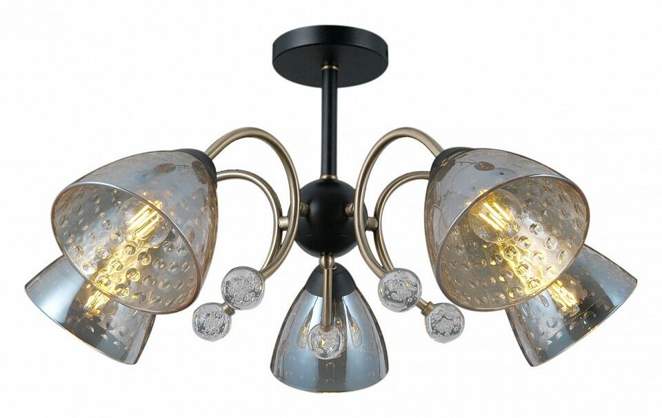 Люстра на штанге Illumico IL0230-5CSQ-29 BK AB