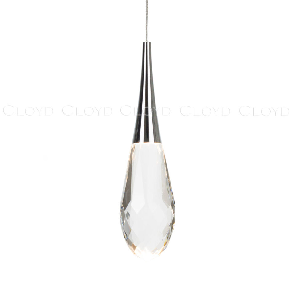 Подвесной светильник Cloyd IONIC P1 / выс. 32 см - хром (арт.11565)