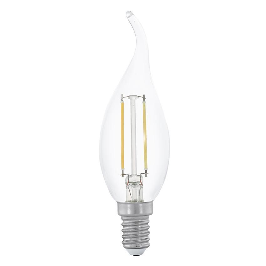  Eglo Лампа светодиодная филаментная E14 2W 2700К прозрачная 11493