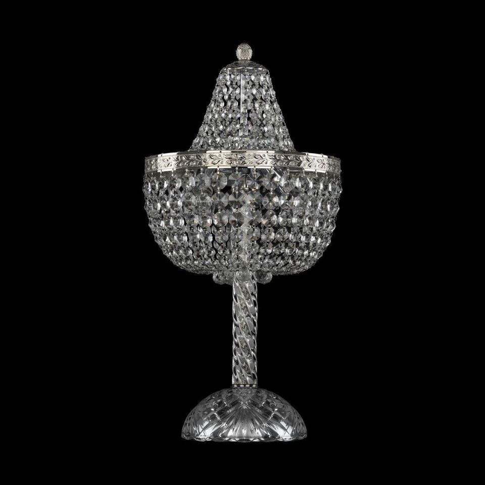 Настольная лампа Bohemia Ivele Crystal 19281L4/H/25IV Ni