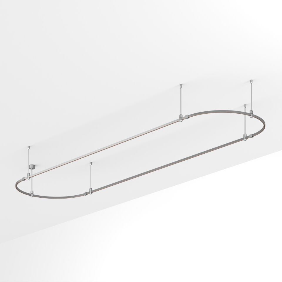 Трек ART-APRIORI-OVAL-ROD-400-4000x1000 (TN) ( Arlight , IP20 Металл, 3 года)