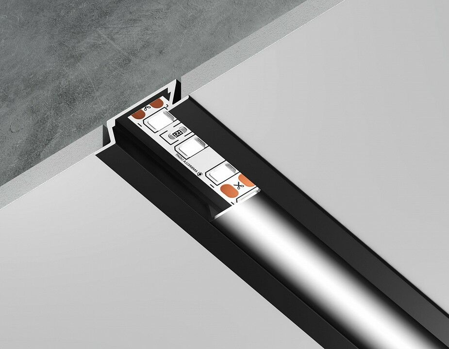 Профиль встраиваемый Ambrella Light GP GP1001BK/BK