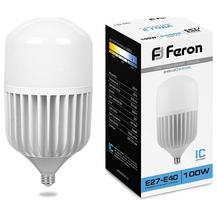 Лампа светодиодная Saffit LB-65 E27-E40 100Вт 6400K 25827