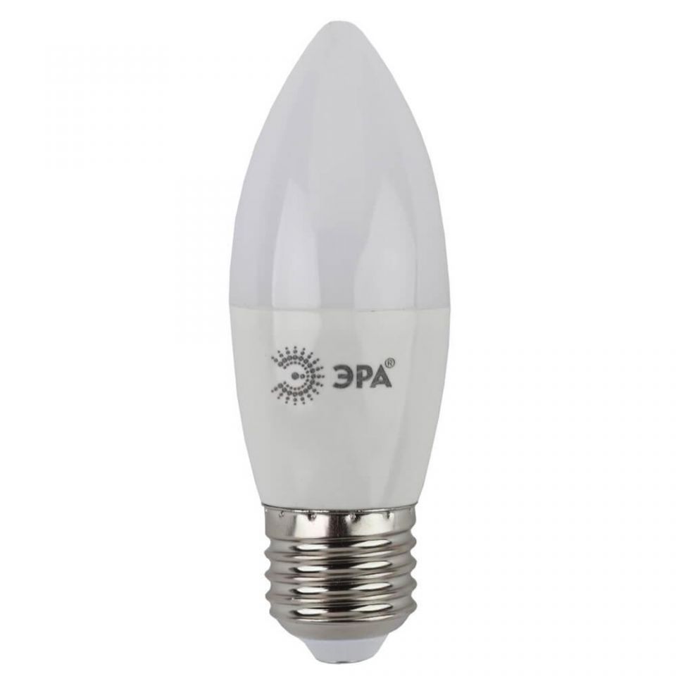 Лампа светодиодная Эра E27 10W 4000K матовая ECO LED B35-10W-840-E27