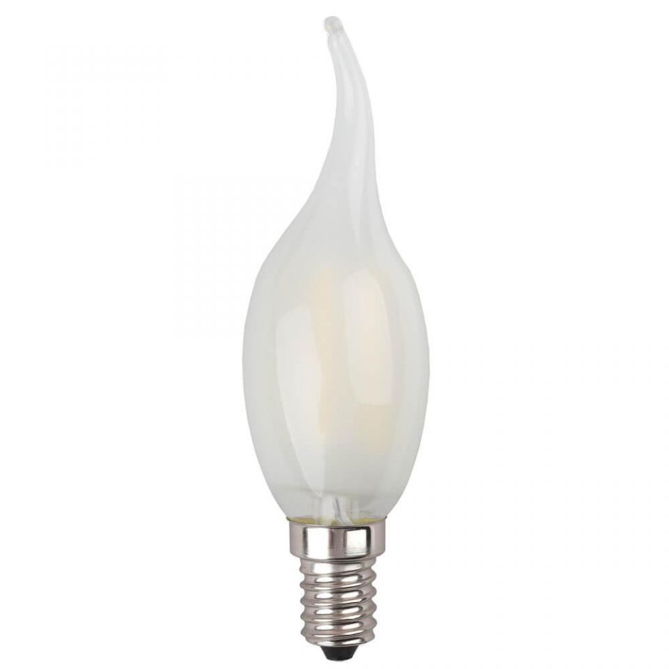 Лампа светодиодная филаментная Эра E14 5W 4000K матовая F-LED BXS-5W-840-E14 frost