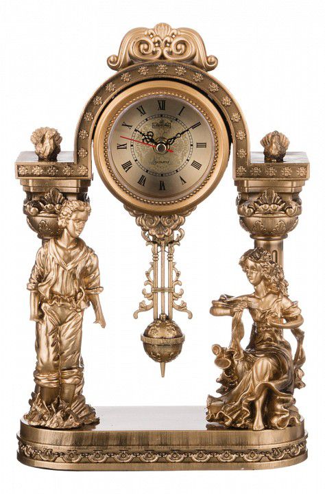  Lefard Настольные часы (22x10x34 см) Влюбленная парочка 204-130