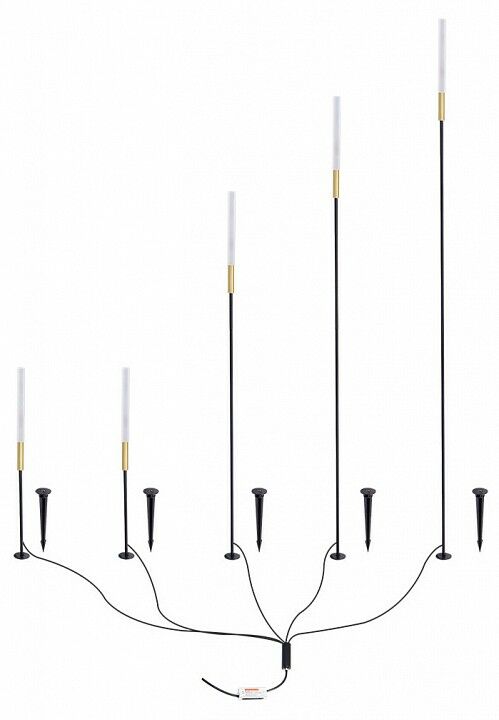 Наземный низкий светильник Arte Lamp MUSTER A1083PA-5BK