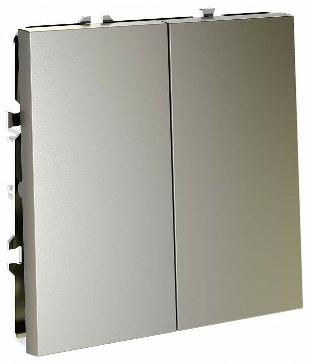 Переключатель перекрестный двухклавишный без рамки Voltum S70 VLS020504