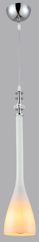 Подвесной светильник De Fran хром, стекло белое