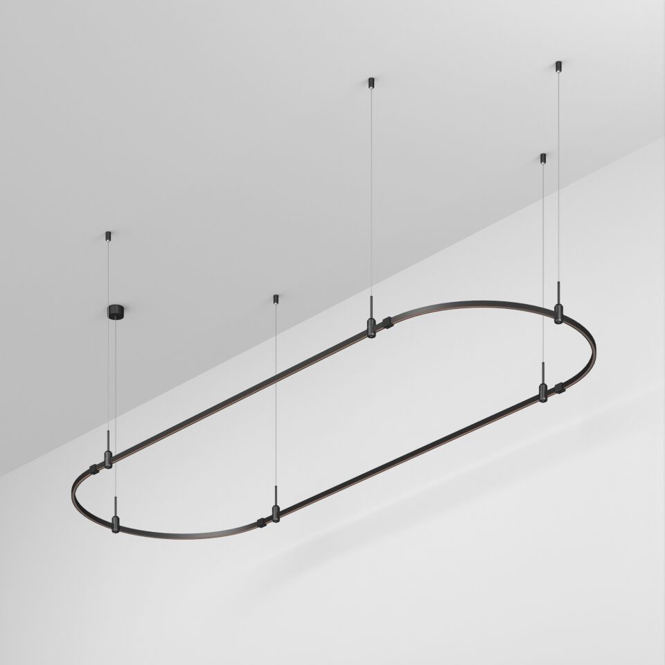 Трек ART-APRIORI-OVAL-HANG-3000x1000 (BK) ( Arlight , IP20 Металл, 3 года)
