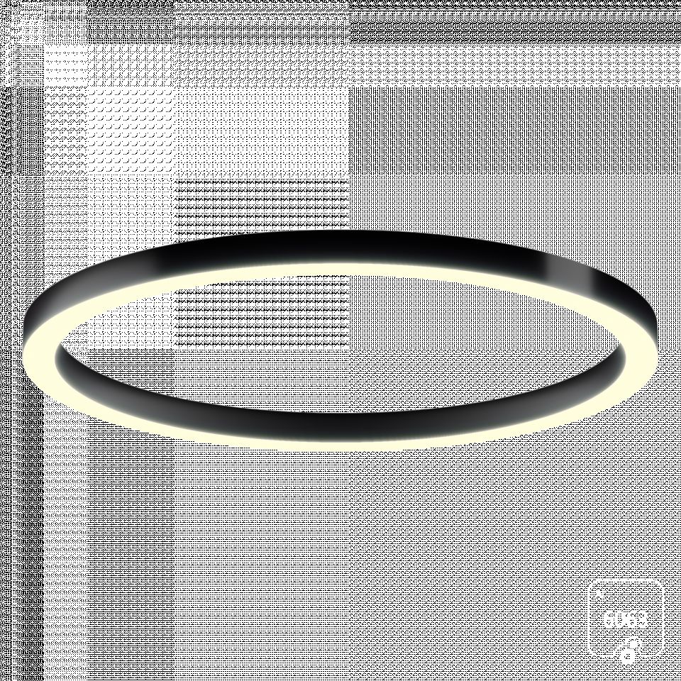  6063 Светильник кольцо (RAL9005/1700mm/LT70 — 3K/144W)