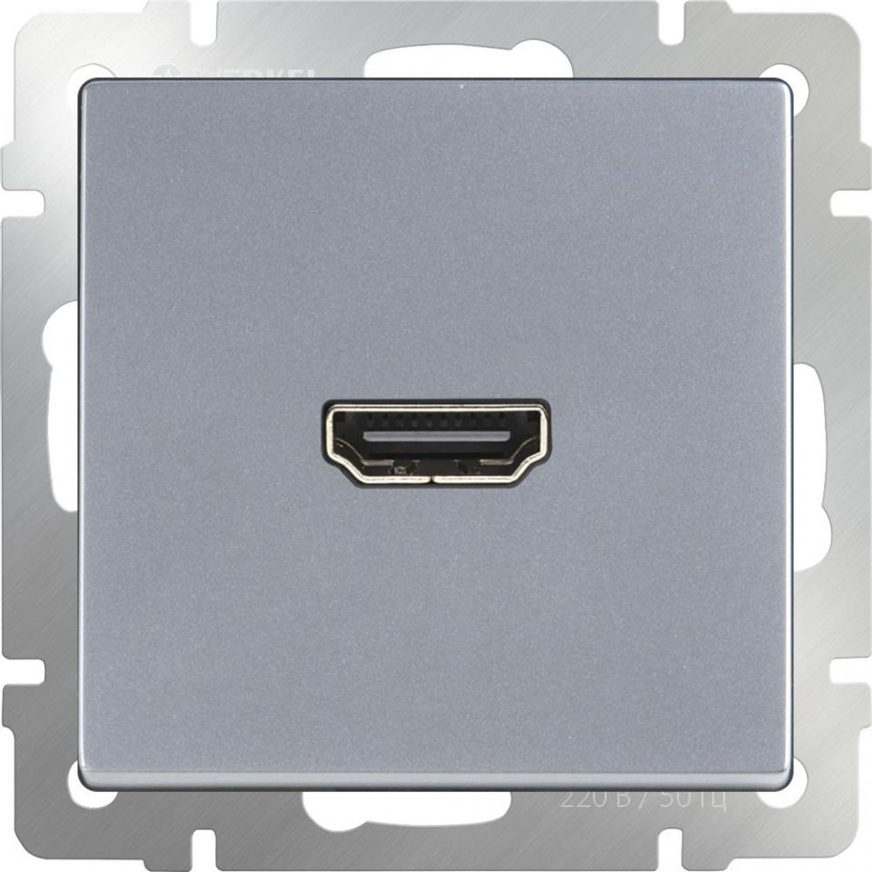  Werkel Розетка HDMI (серебряный) WL06-60-11