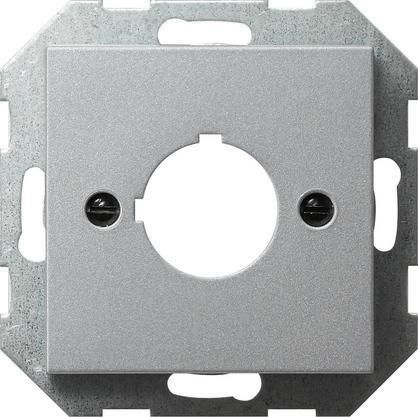 Лицевая панель Gira System 55 для крепления устройств диаметром 22,5 мм алюминий 027226