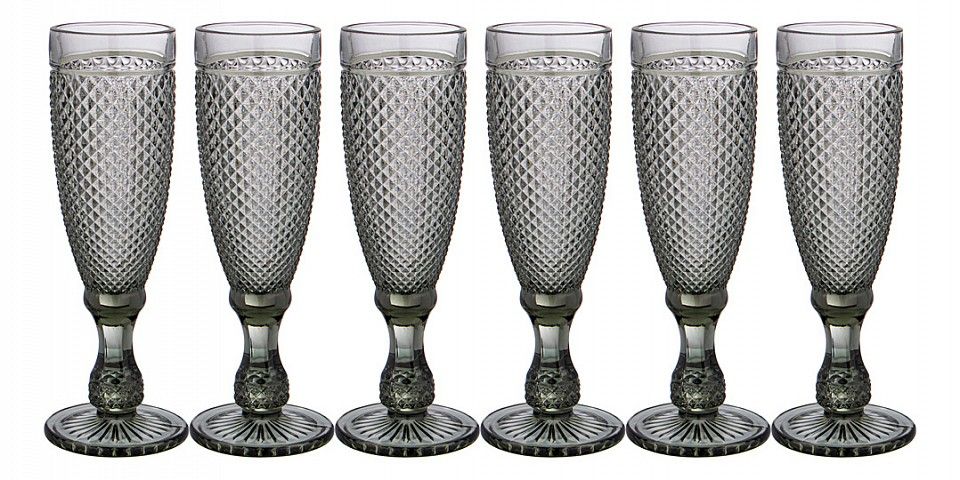  Lefard Набор из 6 бокалов для шампанского Гранат 781-154