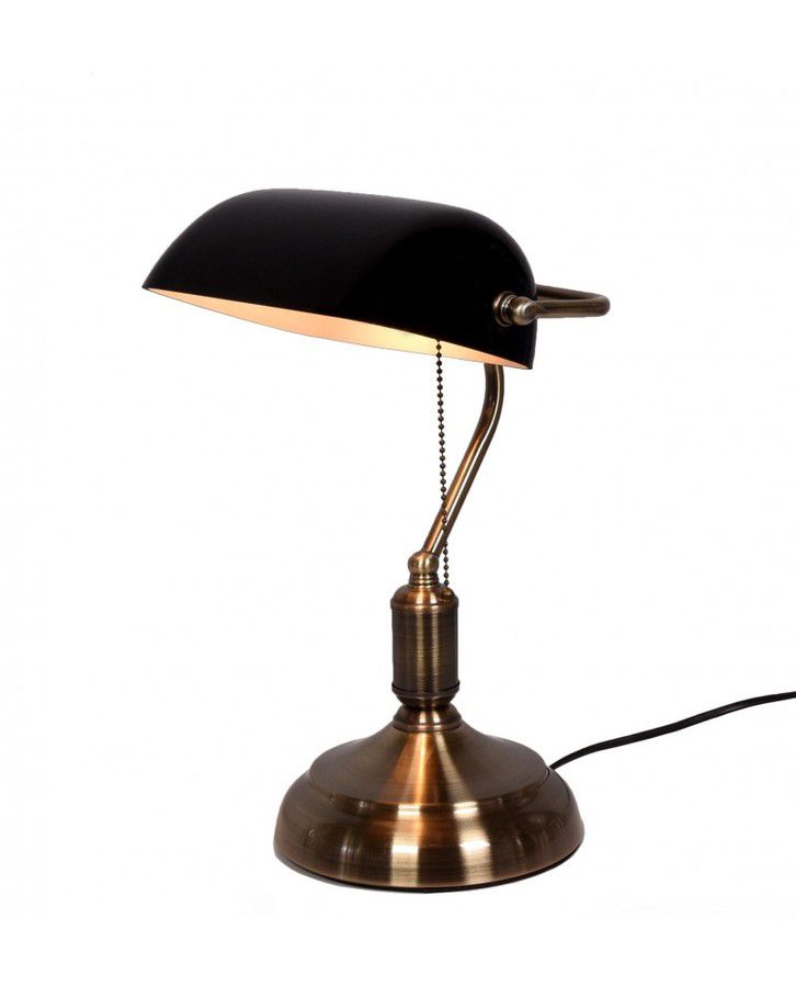 Настольная лампа Lumina Deco Banker черная LDT 305-BK