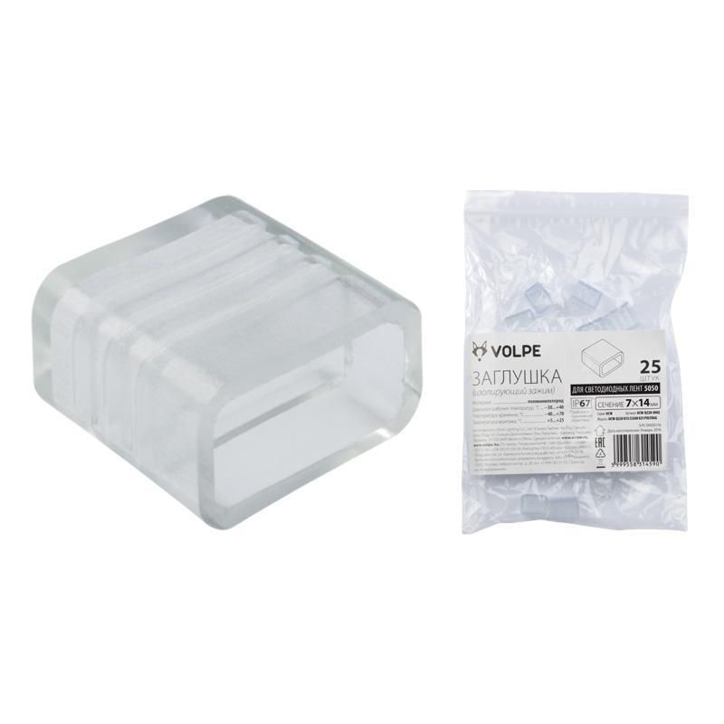 Заглушка Volpe UCW-Q220 K12 CLEAR 025 POLYBAG