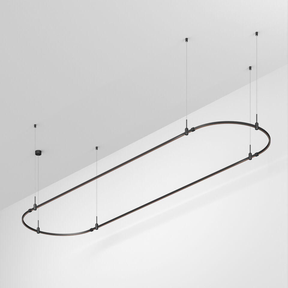 Трек ART-APRIORI-OVAL-HANG-4000x1000 (BK) ( Arlight , IP20 Металл, 3 года)