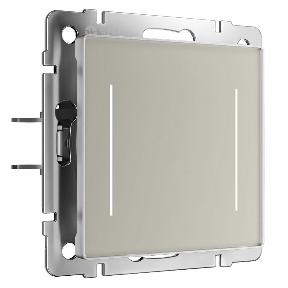  Werkel W4522014/ Сенсорный выключатель двухклавишный с подсветкой (дымчатый) W4522014