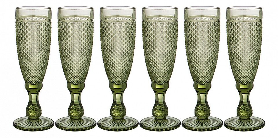  Lefard Набор из 6 бокалов для шампанского Гранат 781-153