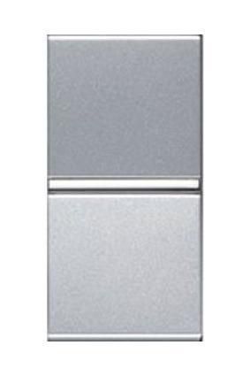 Выключатель кнопочный одноклавишный ABB Zenit 16A 250V НЗ-контакт серебро N2104.6 PL